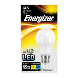 Energizer E27 LED Dimbar vanlig lampa 9,2W 806 lumen (60W)